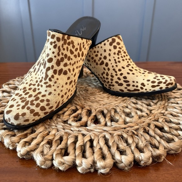 Matisse Women's Commodore Calf Hair Mule Heels – Size 7.5M – Animal Print – Leat - Picture 2 of 13